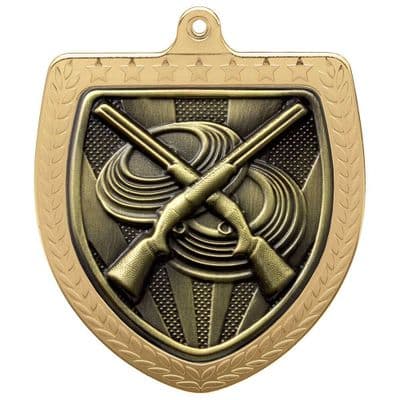 Cobra Clay Pigeon Shooting Shield 75mm Medal