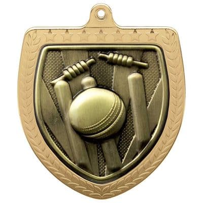 Cobra Cricket Shield 75mm Medal