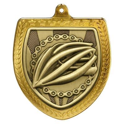 Cobra Cycling Shield Medal 75mm