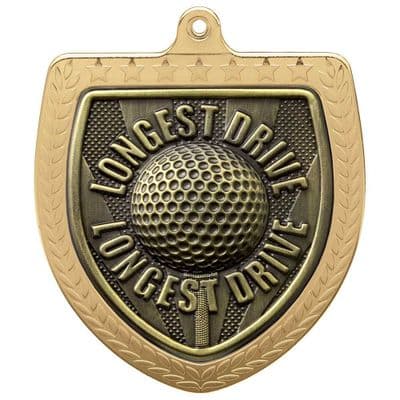 Cobra Golf Longest Drive Shield 75mm Medal