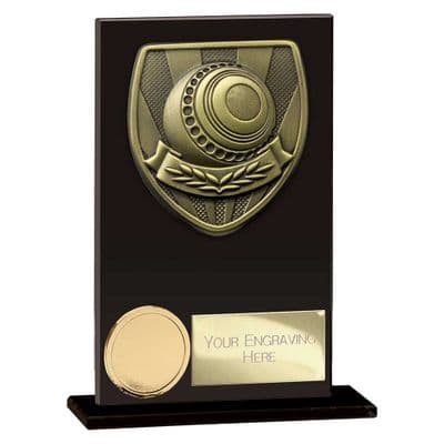 Cobra Lawn Bowls Glass Award Jet Black