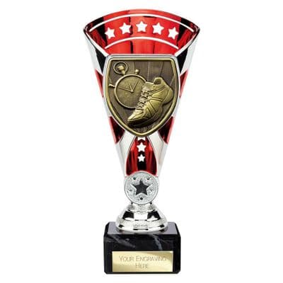 Cobra Star Cup Running Silver & Red