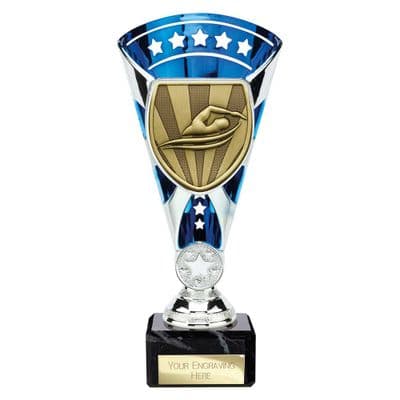 Cobra Star Cup Swimming Silver & Blue