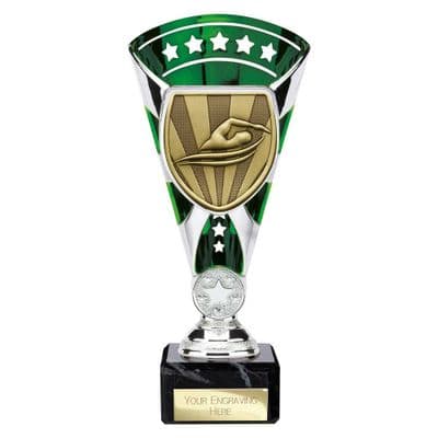 Cobra Star Cup Swimming Silver & Green