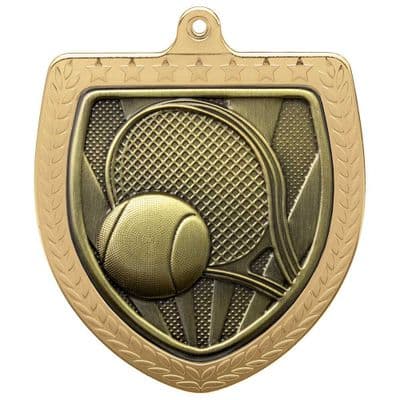 Cobra Tennis Shield 75mm Medal