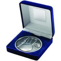 Cricket 70mm Medallion in Blue Box | TrophyMaster UK
