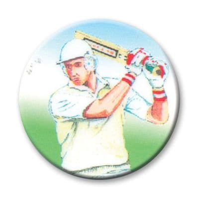 Cricket Batsman Vinyl 25mm Flat Centre - 5pcs
