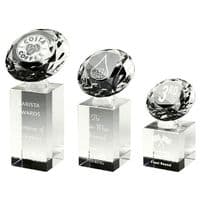 Crystal Glass Diamond Block Award 120mm (4.75