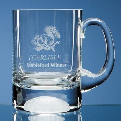 Crystal Golf Ball Glass Tankard 1Pt