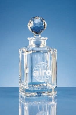 Crystal Square Spirit Decanter 0.80Ltr