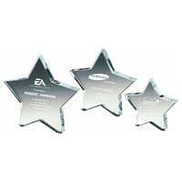 Crystal Star Award With Presentation Case 100mm (4