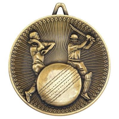 Deluxe Heavyweight Cricket Medal 60mm
