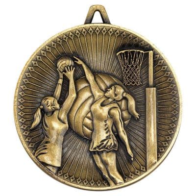 Deluxe Netball Medal 60mm (2.4