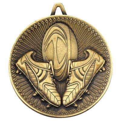 Deluxe Rugby Medal 60mm