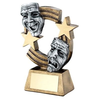 Drama Masks With Stripes And Stars Award 140mm