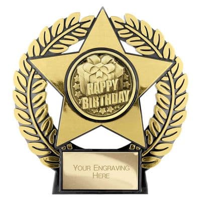 Emperor Star Happy Birthday Plaque 120mm