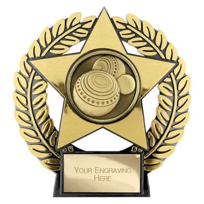 Emperor Star Lawn Bowls Plaque 120mm
