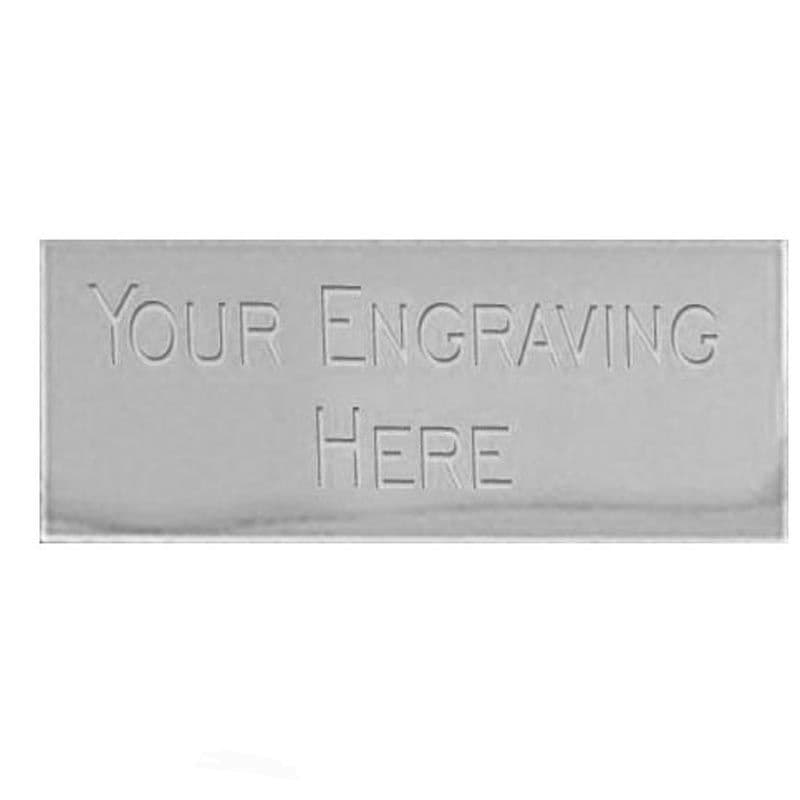 Engraved Plate / Plaque SMALL (SelfAdhesive) Gold or Silver