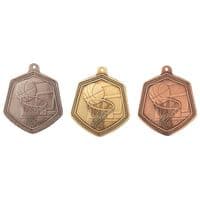 Falcon Basketball Medal 65mm - 3 Colour Options | TrophyMaster UK
