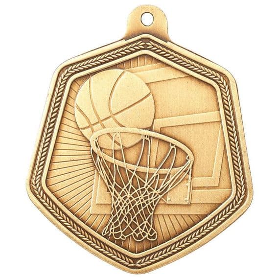 Falcon Basketball Medal 65mm - 3 Colour Options | TrophyMaster UK