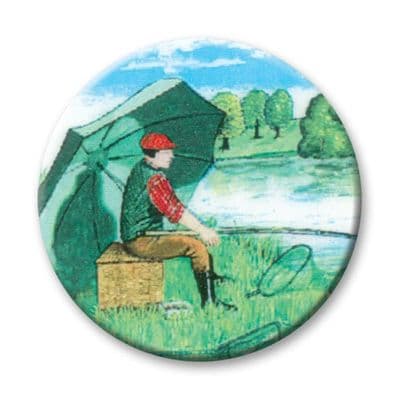 Fisherman Sitting Vinyl 25mm Flat Centre - 5pcs