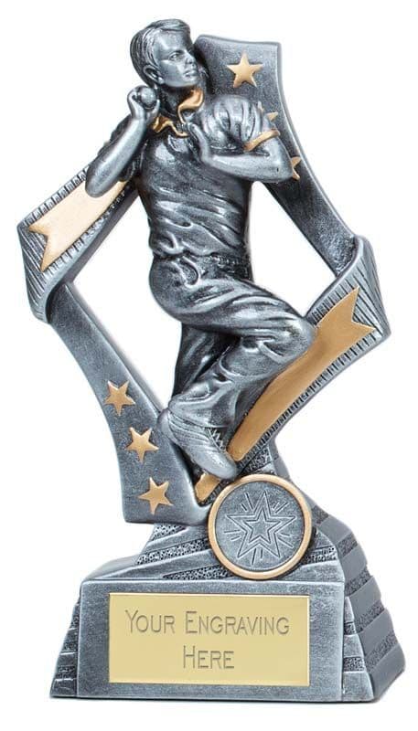 Flag Bowler Trophy 190mm (7.5