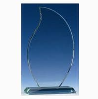 Flame Jade Glass 8mm Thick 185mm (7.25