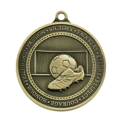 Football Prestige Olympia Boot and Ball Medal 70mm