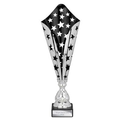 Galaxy Laser Trophy Silver & Black