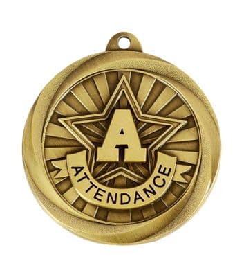 Globe Attendance 50mm Medal