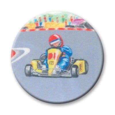 Go Kart Vinyl 25mm Flat Centre - 5pcs