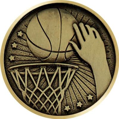 Gold Basketball Flat Centre 5pcs