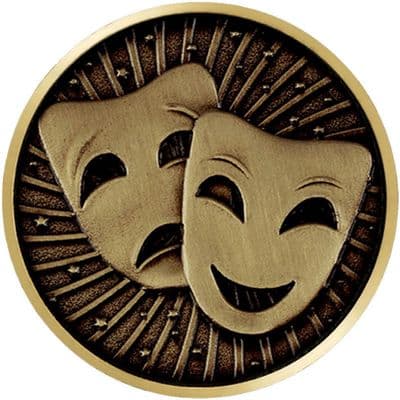 Gold Drama Flat Centre 5pcs