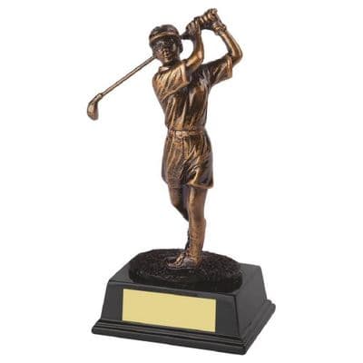 Gold figure Trophy for Ladies' Golf