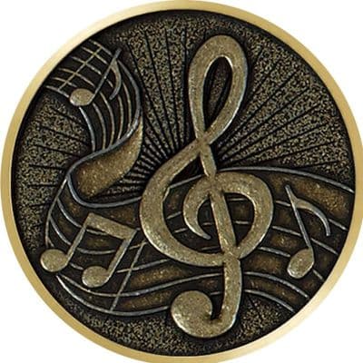 Gold Music Flat Centre 5pcs