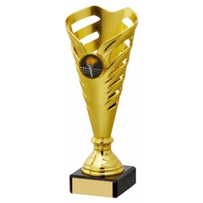 Gold Notched Sculpted Cup