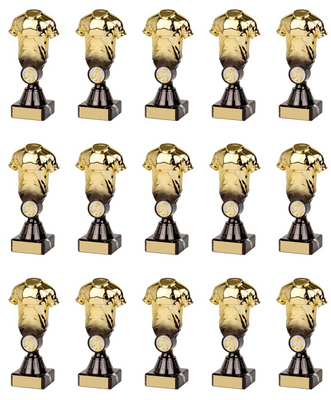 Gold Two-Tone Shirt Squad Pack 165mm - 15 Pieces