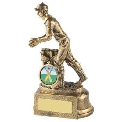 Gold Wicket Keeper Cricket Trophy 150mm