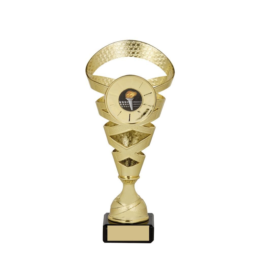 Golden Spiral Marble Trophy