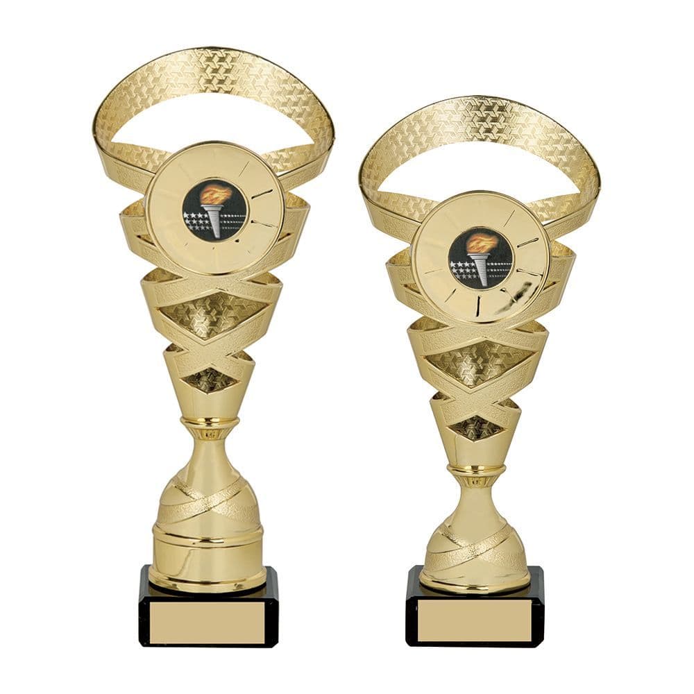 Golden Spiral Marble Trophy