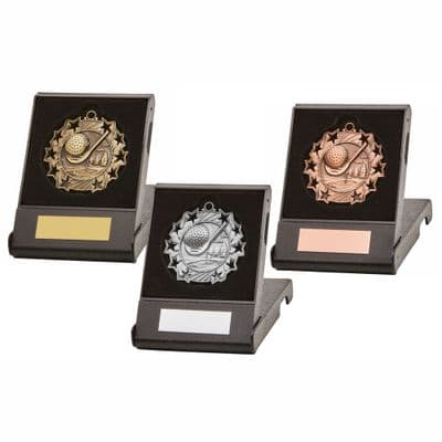 Golf Star 60mm Medal in Case