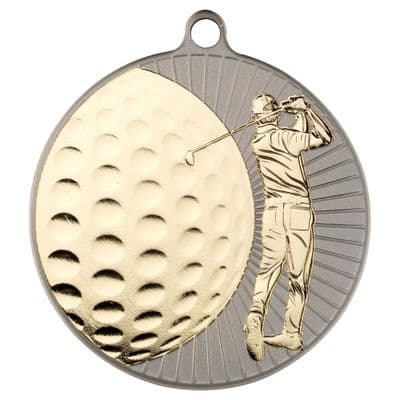 Golf Swing & Ball 50mm Medal