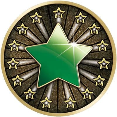 Green Star Flat Centre 5pcs