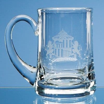 Handmade Aleman Glass Tankard 1/2 Pint