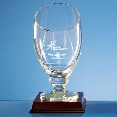 Handmade Slope Top Presentation Vase 250mm