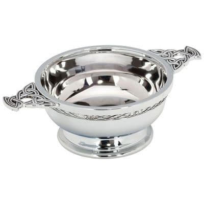 Highland Polished Steel Quaich Bowl