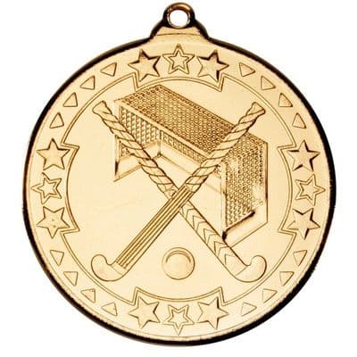 Hockey Medal - Gold 50mm (2