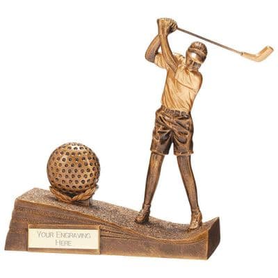 Horizon Golf Female Gold Resin Award 195mm