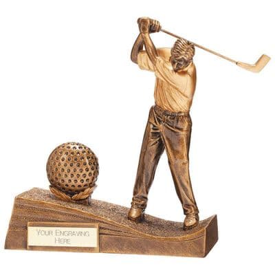 Horizon Golf Male Gold Resin Award 195mm
