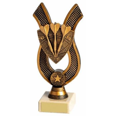 Horseshoe Darts Award with Resin Darts Trim